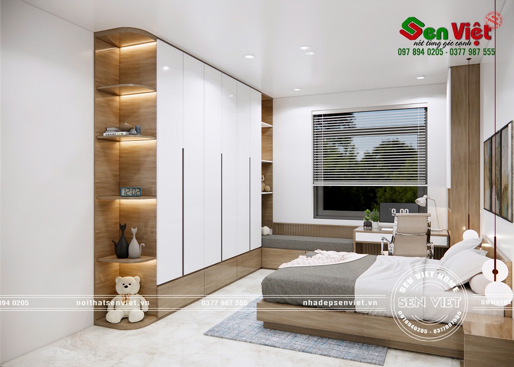 Thiết kế và thi công nội thất nhà phố đẹp ở Nghệ An (17)