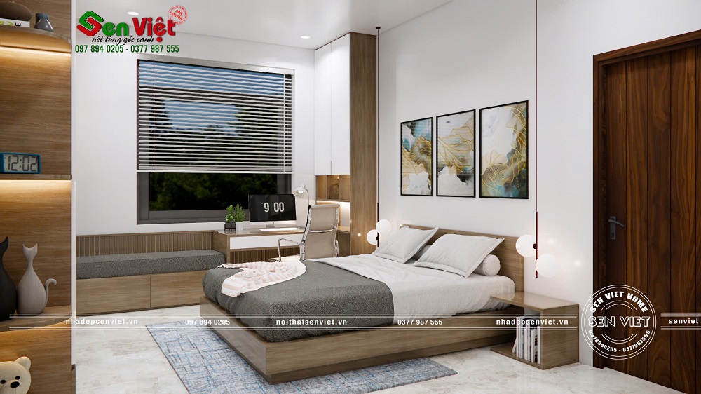 Thiết kế và thi công nội thất nhà phố đẹp ở Nghệ An (17)