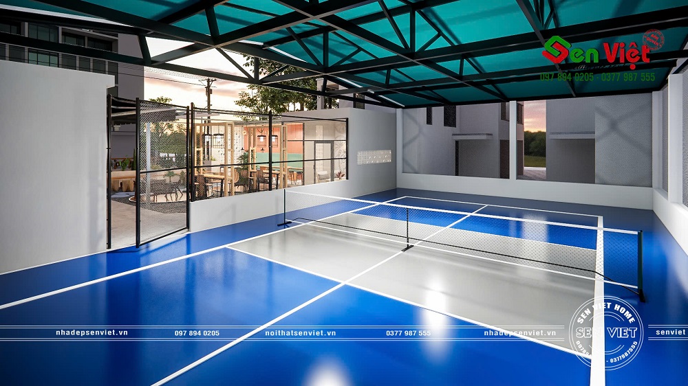 Thiết Kế Nội Thất Quán Cà Phê Kết Hợp Với Sân Pickleball