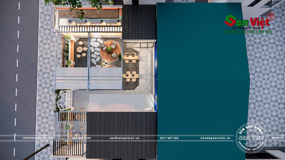 Thiết Kế Nội Thất Quán Cà Phê Kết Hợp Với Sân Pickleball