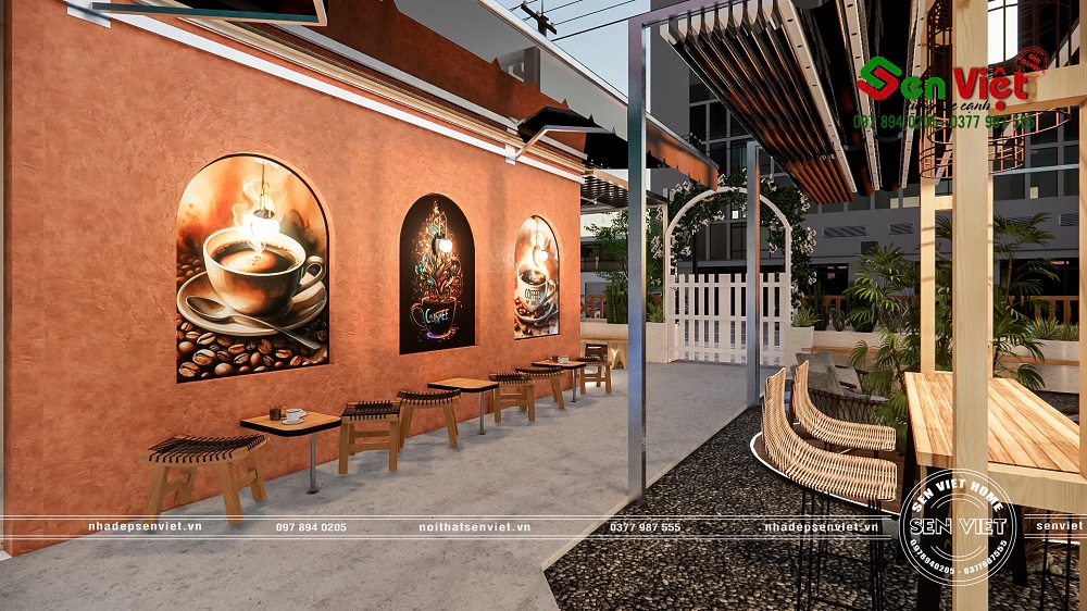 Thiết Kế Nội Thất Quán Cà Phê Kết Hợp Với Sân Pickleball