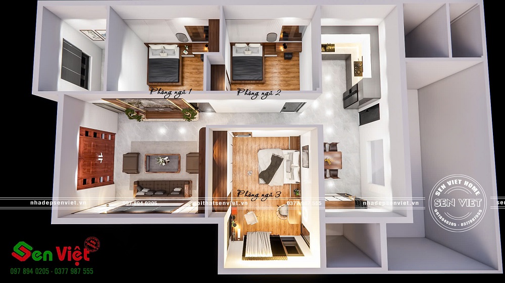 Thiết kế nội thất nhà anh Hoàng Quỳ Hợp