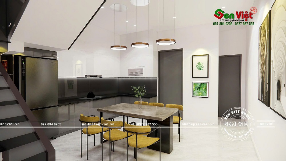 Nội thất phòng khách và bếp