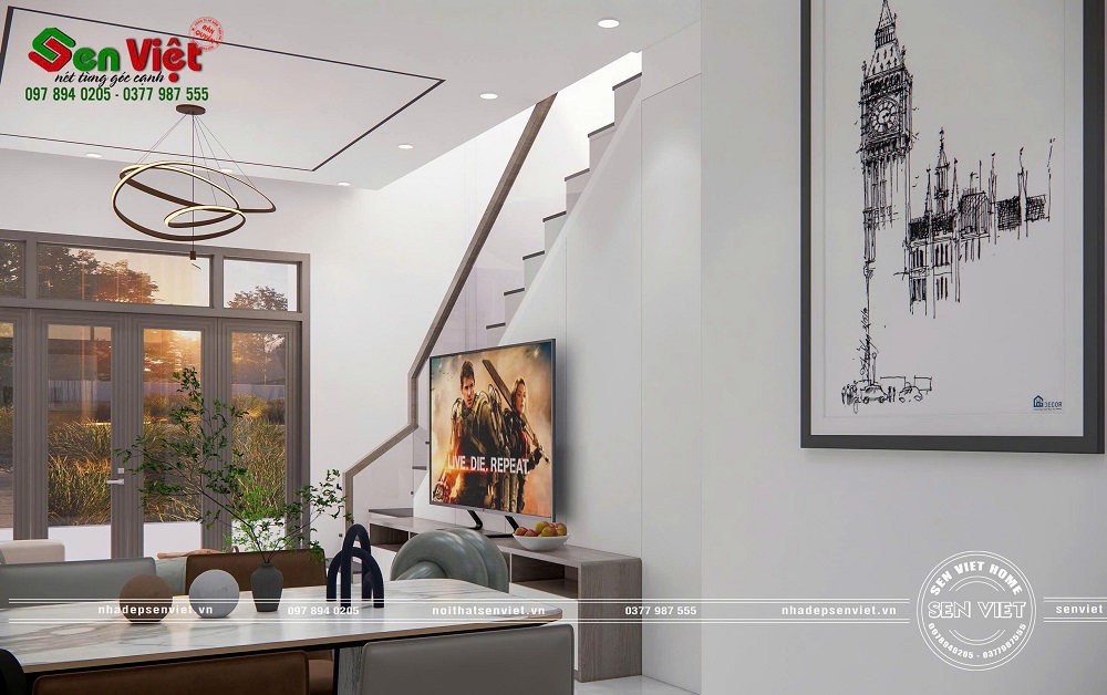 Nội thất nhà phố hiện đại tối giản, sang trọng và đầy tiện nghi