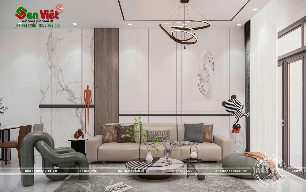 Nội thất nhà phố hiện đại tối giản, sang trọng và đầy tiện nghi