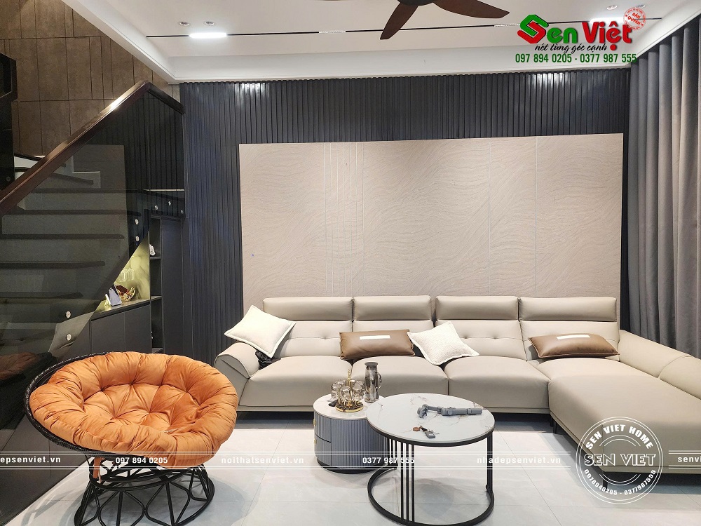 Thi công hoàn thiện nội ngoại thất nhà phố hiện đại 3 tầng 