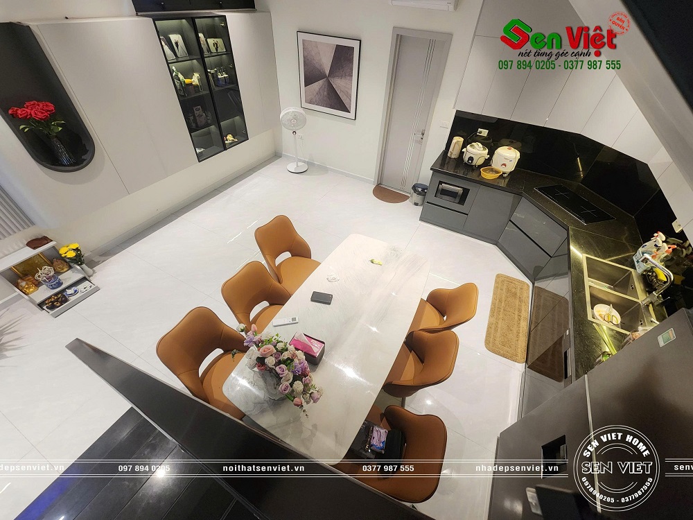 Thi công hoàn thiện nội ngoại thất nhà phố hiện đại 3 tầng 