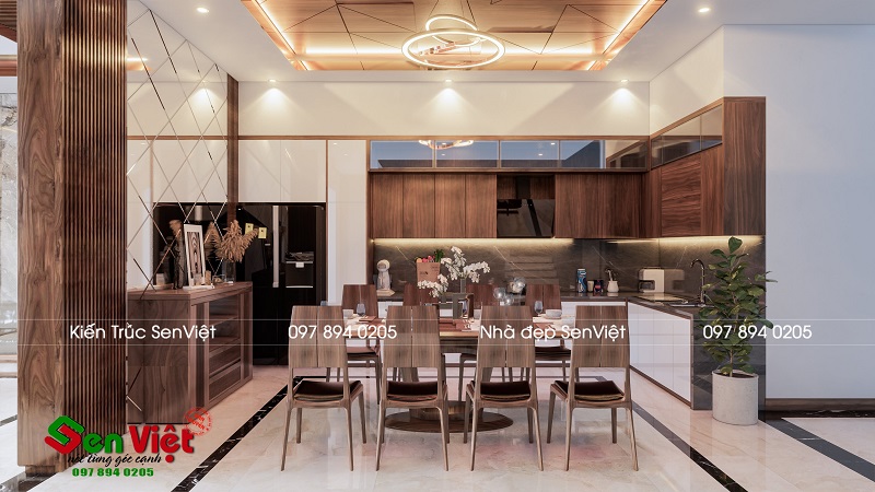Thiết kế nội thất phòng bếp nhà anh Sang Quỳnh Lưu