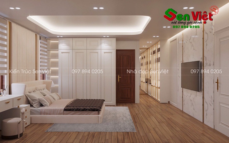 Thiết kế nội thất phòng ngủ nhà chị Thanh Quỳ Hợp